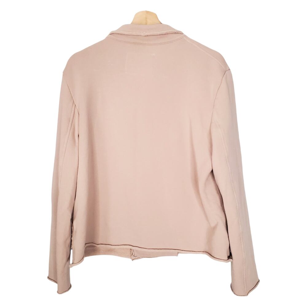 Frank & Eileen Mini Belfast Biscotti Triple Fleece Cropped Sweatshirt Coat Large - Picture 2 of 9